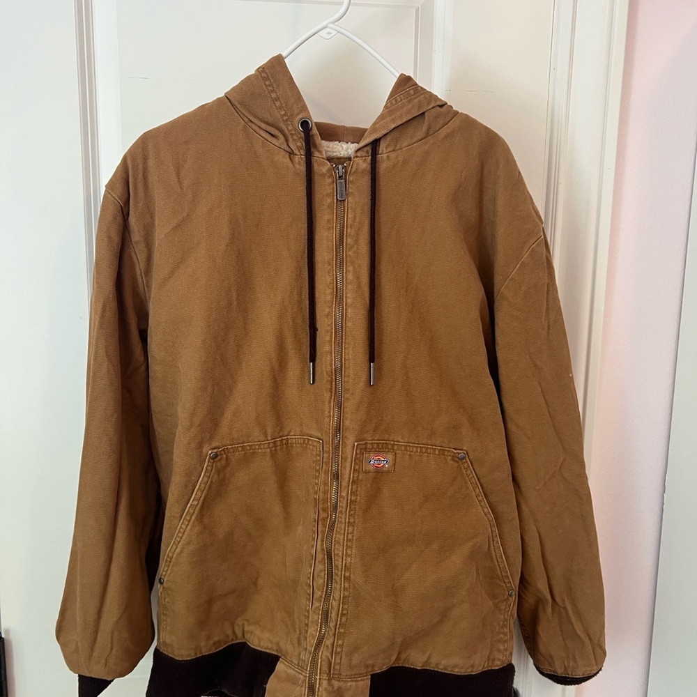 Dickies Brown Lightweight Hooded Jacket